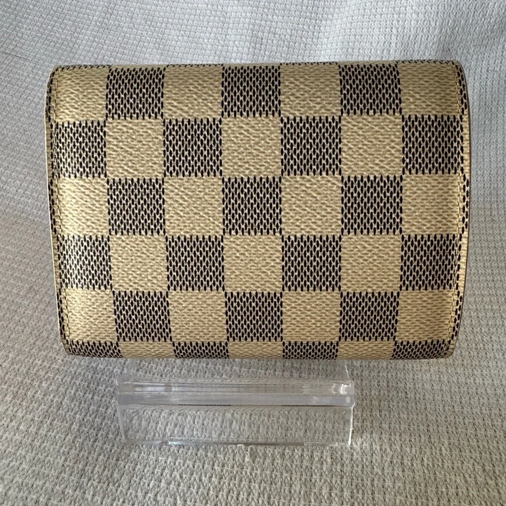 Louis Vuitton Porte feuille Victorine Damier Azur Rose Ballernia Wallet EUC - Picture 4 of 16